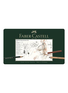FABER-CASTELL 33-Piece Pitt Monochrome Colored Pencil Set Multicolour  - Image 2