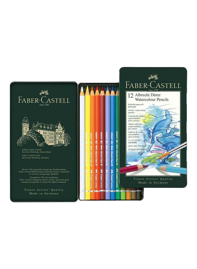 FABER-CASTELL 12-Piece Albrecht Durer Watercolour Pencil Set Red/Yellow/Blue - Image 1