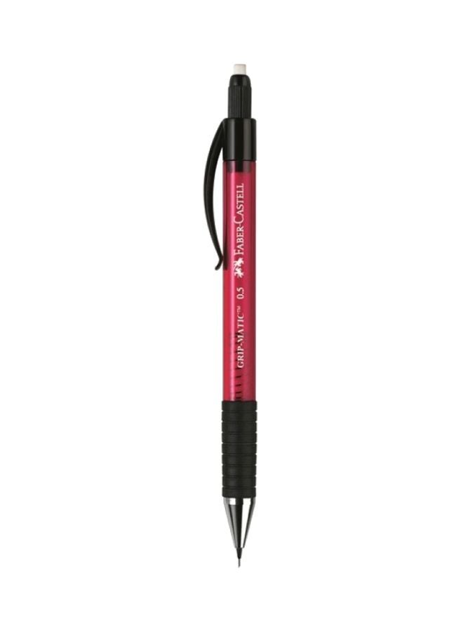 FABER-CASTELL Grip Matic Mechanical Pencil Red/Black/Silver 