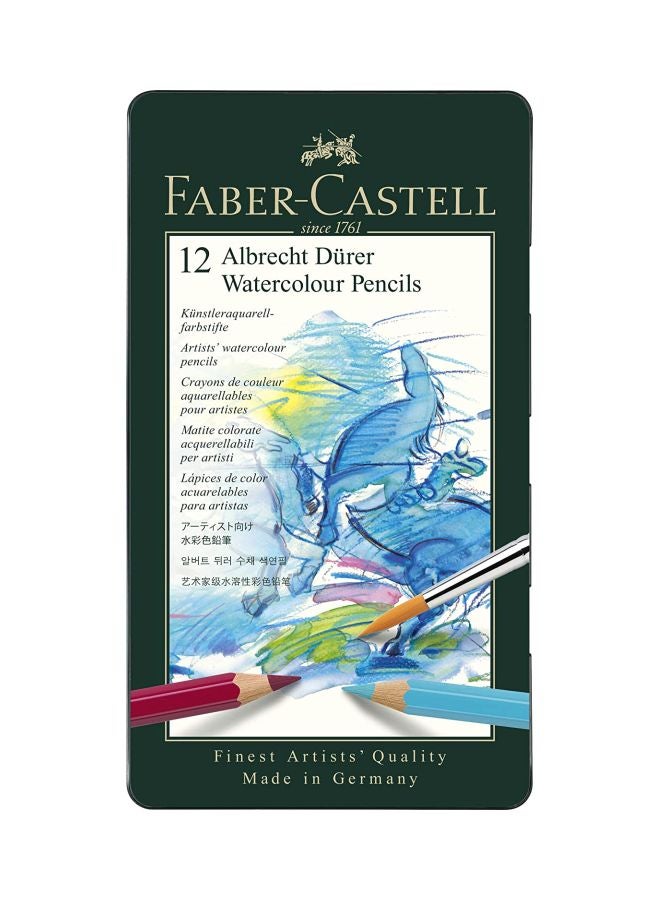 FABER-CASTELL 12-Piece Albrecht Durer Watercolour Pencil Set Red/Yellow/Blue - Image 2
