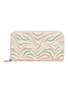 PARFOIS Puffy Printed Wallet Beige/Green/Pink  - Image 1