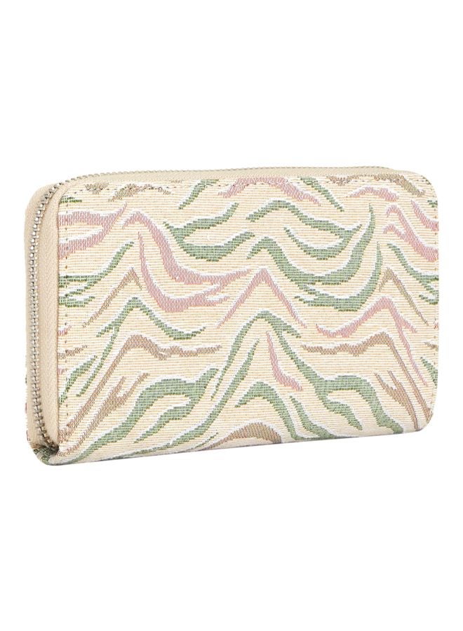 PARFOIS Puffy Printed Wallet Beige/Green/Pink - Image 2