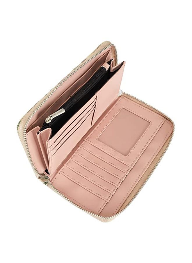 PARFOIS Puffy Printed Wallet Beige/Green/Pink - Image 5