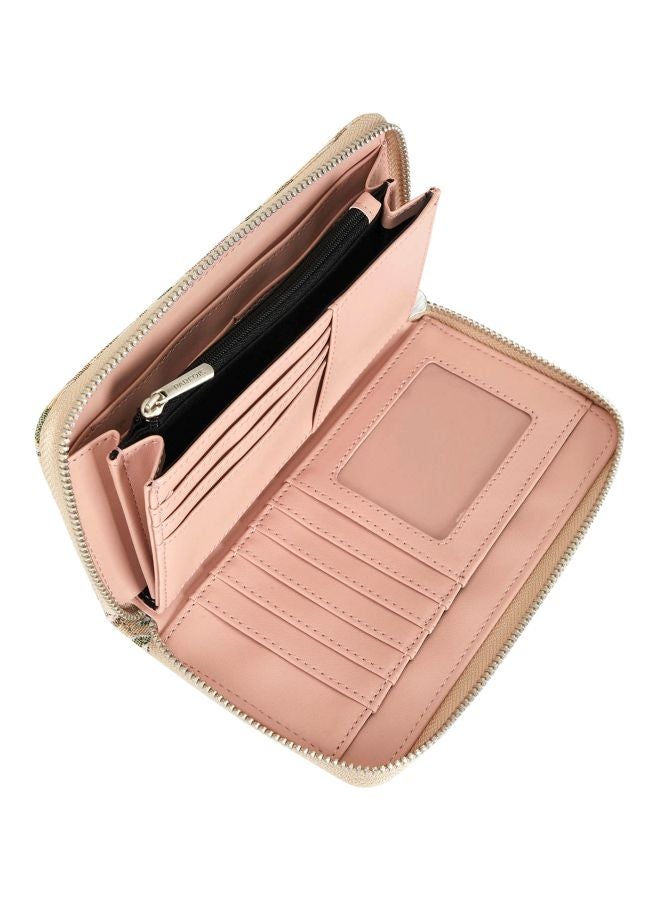 PARFOIS Puffy Printed Wallet Beige/Green/Pink - Image 3