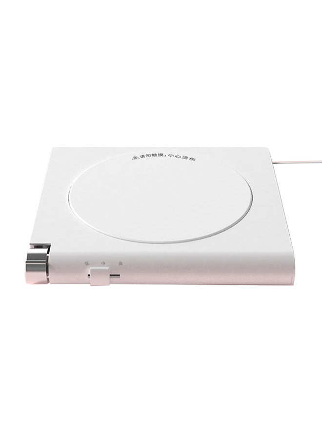 حاملة أكواب عازاة بتصميم صغير محمول مزودة بمنفذ USB وبخاصية توقيت أبيض 35 x 30 x 6سم  - Image 1