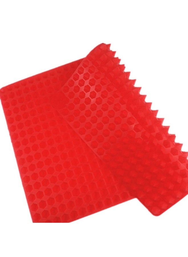 Silicone Pyramid Pan Nonstick Baking Mat Red 16 x 11.5 x 0.4inch  - Image 2
