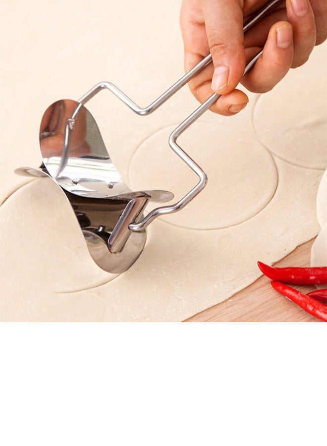 Stainless Steel Dumpling Maker Dough Cutter Silver 8.3centimeter  - Image 3