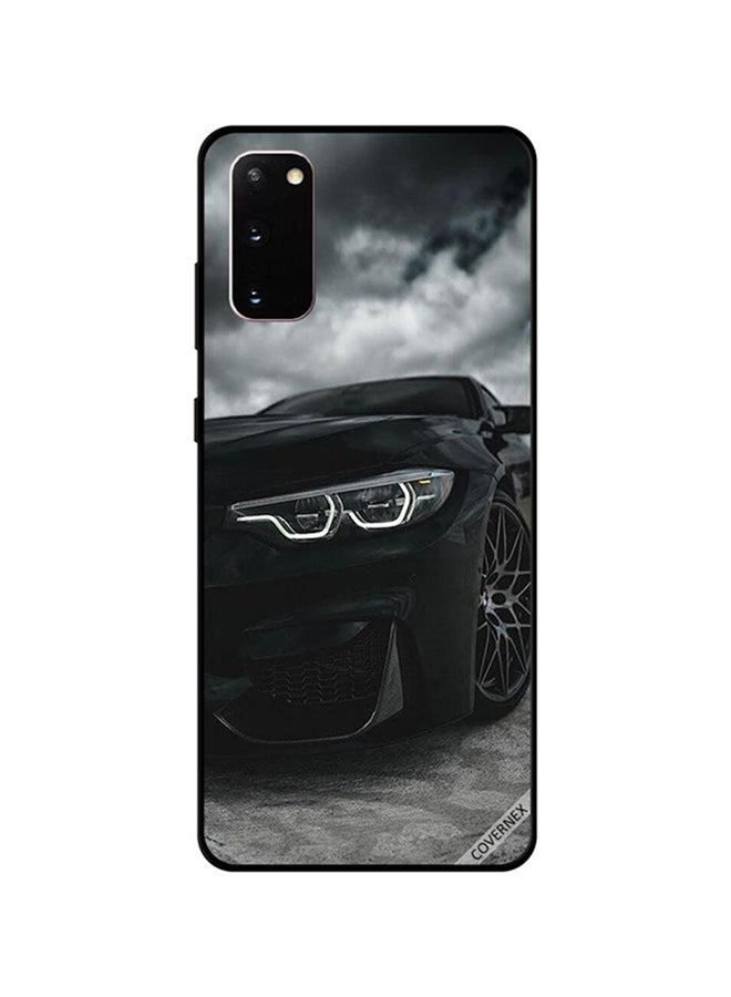 كوفرنيكس غطاء حماية واق لهاتف سامسونج جالاكسي S20 بطبعة سيارة شيلبي سوداء اللون - Image 1