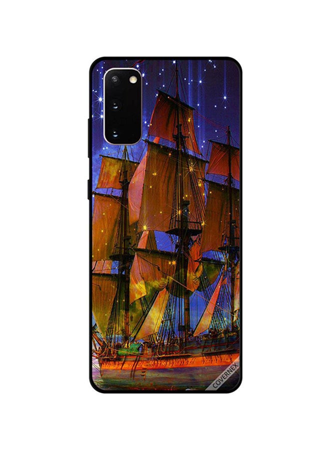 Covernex Samsung Galaxy S20 Protective Case Cover Printed Featuring Sailing Ship DESIGN_0194 - Image 1