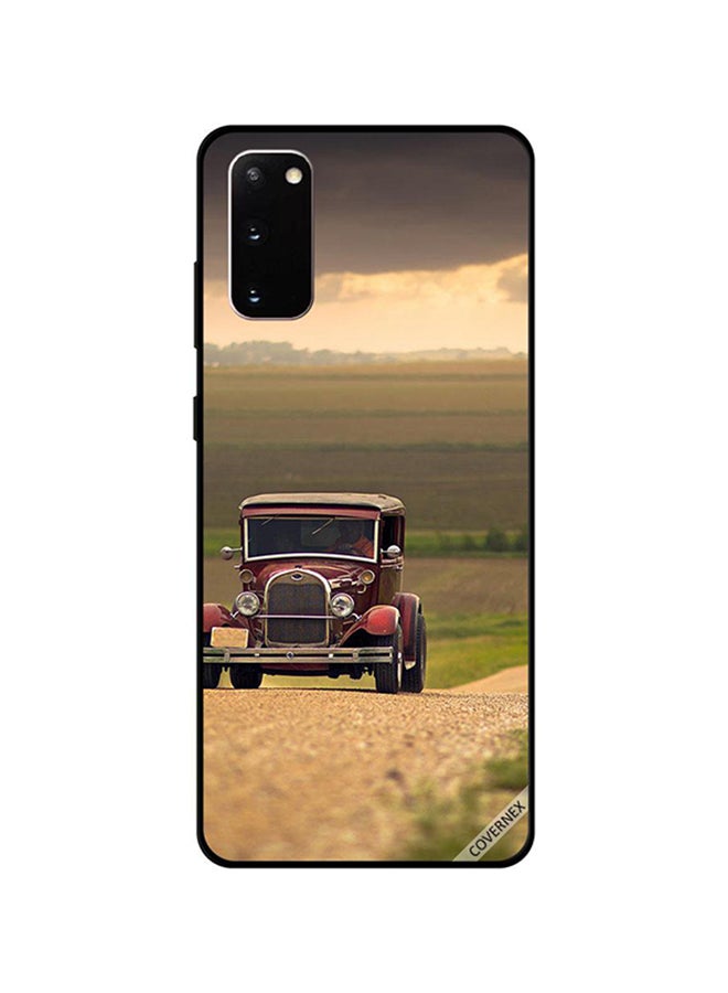 كوفرنيكس غطاء حماية واق لهاتف سامسونج جالاكسي S20 بطبعة سيارة جيب كلاسيكية - Image 1