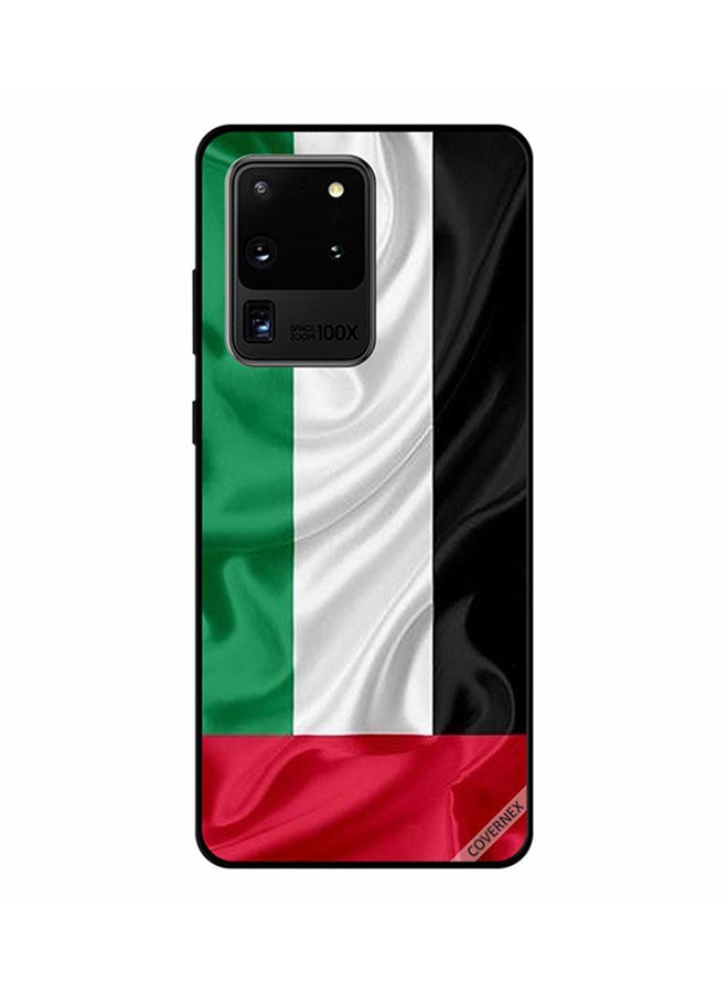 Protective Case Cover For Samsung Galaxy S20 Ultra UAE Flag Cloth - v1591939642/N38600573A_1