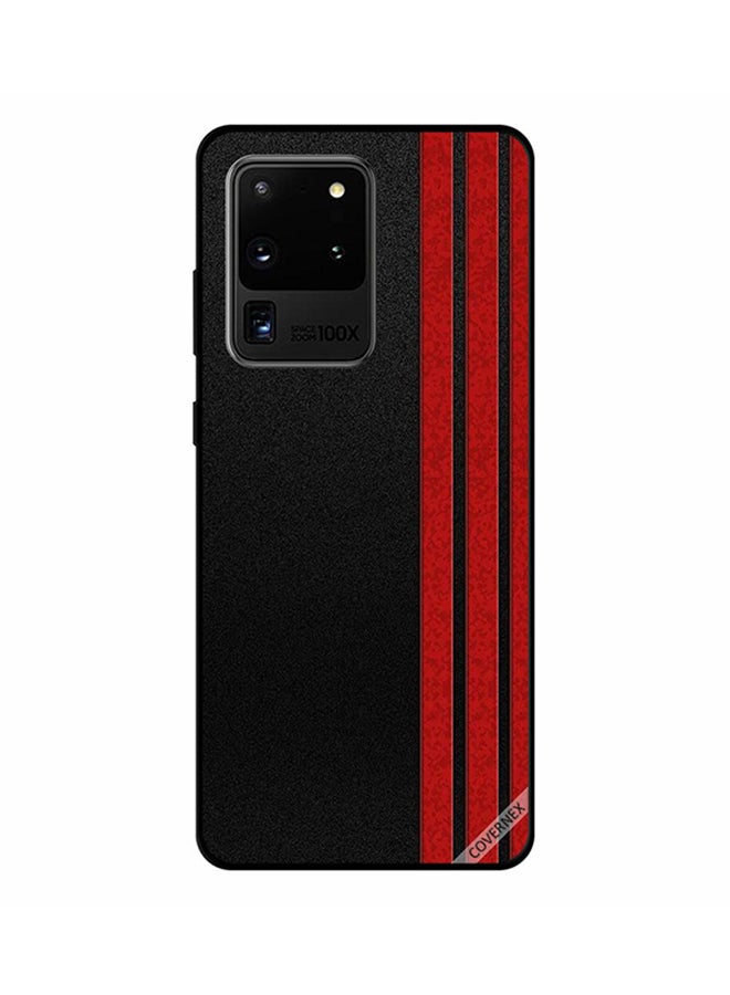 Covernex Protective Case Cover For Samsung Galaxy S20 Ultra Three Vertical Stripes