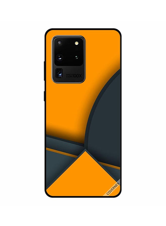 Covernex Protective Case Cover For Samsung Galaxy S20 Ultra Yellow/Dark Grey