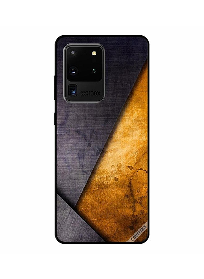 Covernex Protective Case Cover For Samsung Galaxy S20 Ultra Yellow/Black