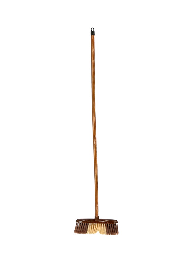 DELCASA Wooden Broom Stick Blue/Brown 1.2meter  - Image 1