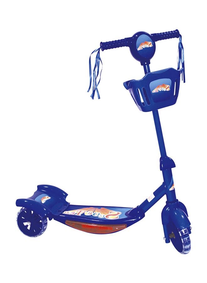 Cool Baby 3-Wheel Foldable Kick Scooter With Storage Basket At Front In Blue For Kids Blue 70.5x19.5x62cm - Image 2
