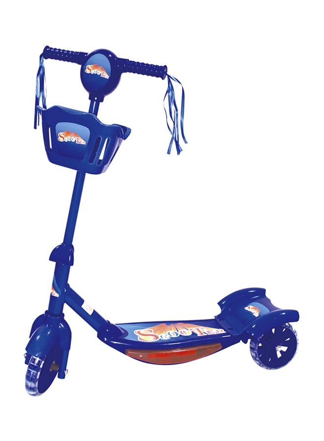 Cool Baby 3-Wheel Foldable Kick Scooter With Storage Basket At Front In Blue For Kids Blue 70.5x19.5x62cm - Image 1