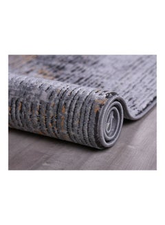 MERINOS Picasso Collection Contemporary Area Rug Grey/White/Yellow 290x200cm  - Image 3