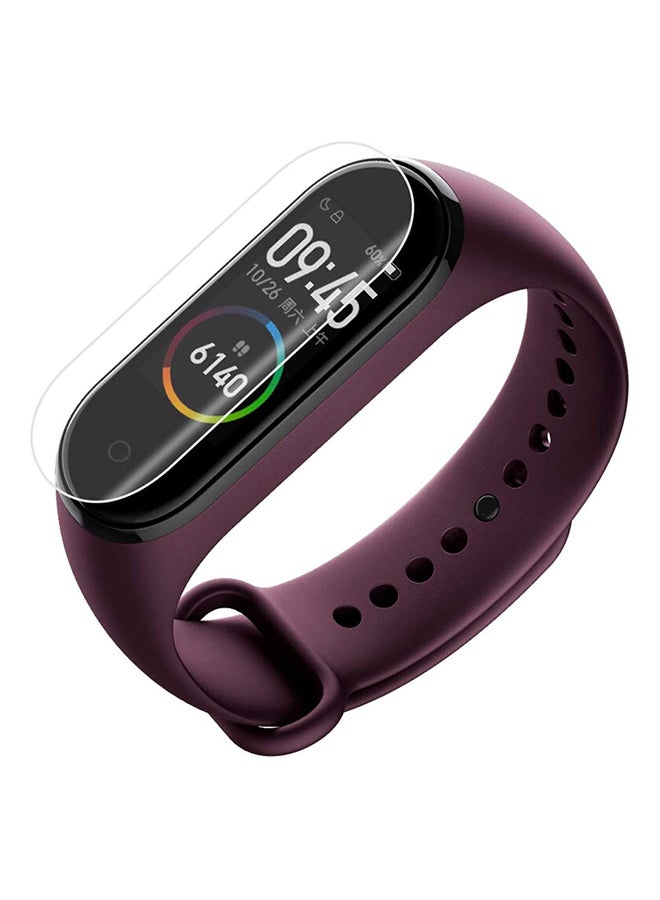 Foxcon - 3-Piece Soft Ultra Thin Anti Shock Screen Protector For Mi Band 4 Clear - Image 1