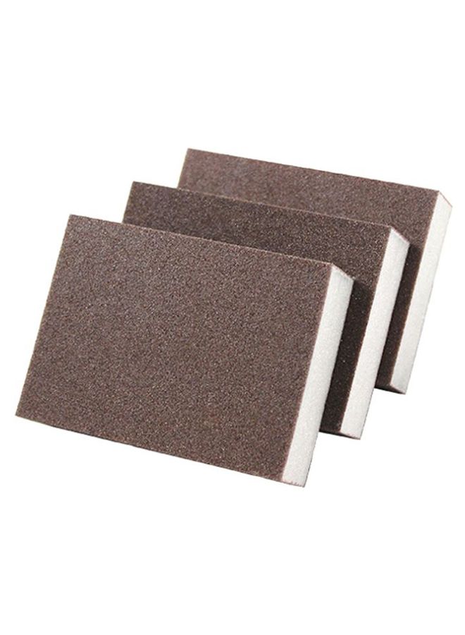 10-Piece Emery Clean Sponge Set Brown/White - Image 2