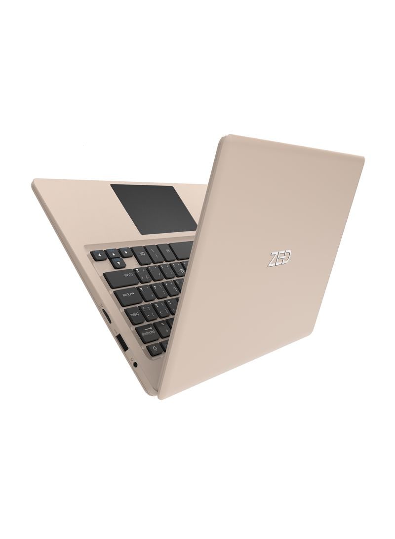 Renewed - ZED AIR Ultra Notebook With 11.6-inch Display, Celeron Processor/2GB RAM/32GB eMMc/Intel HD 500 Graphics Gold