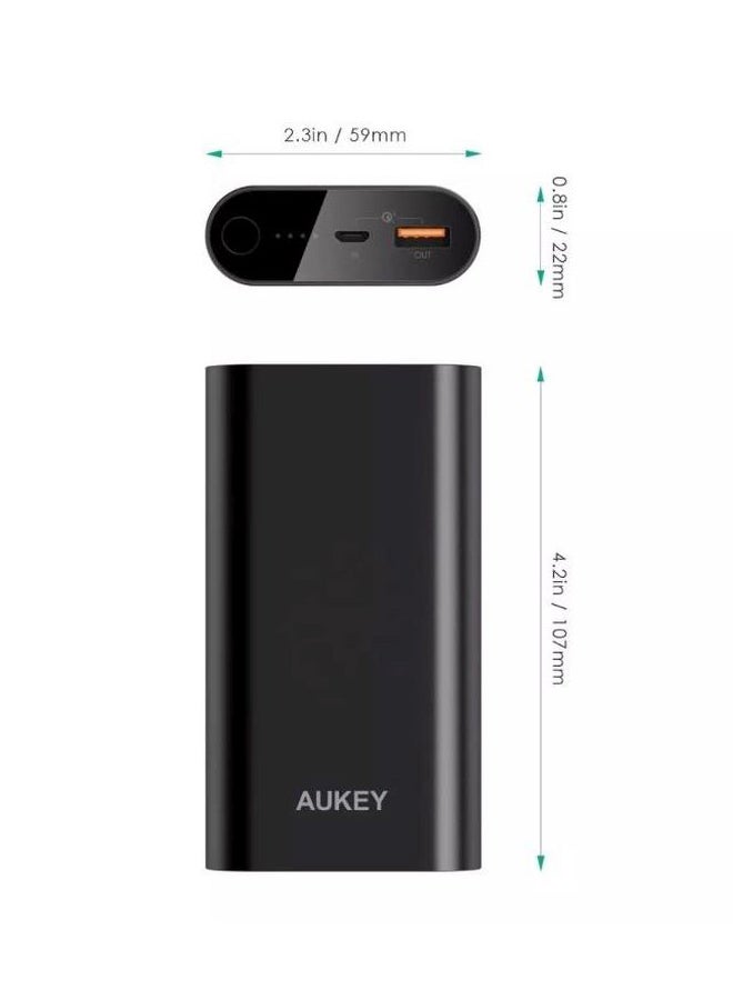 Aukey Portable Power Bank Black - Image 3