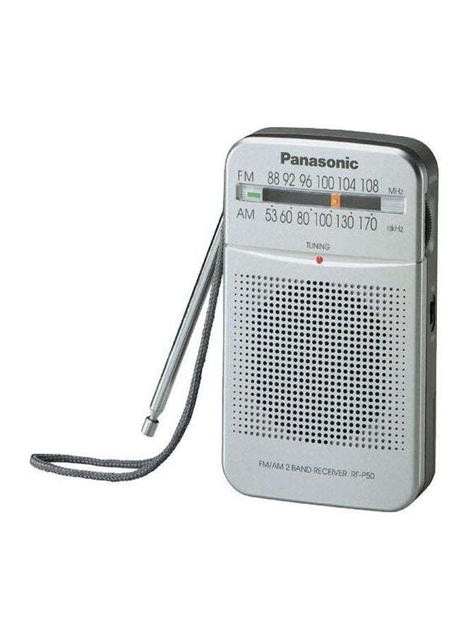 Panasonic AM/FM Pocket Radio RF-P50 Silver  - Image 2