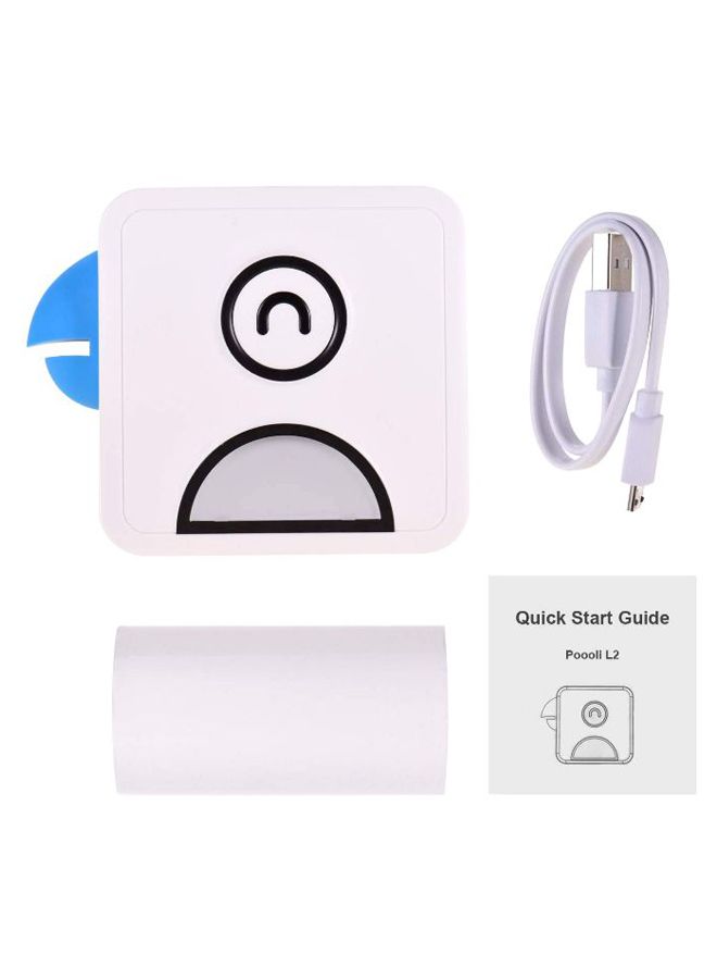 Bluetooth Wireless Thermal Printer Blue/White  - Image 1