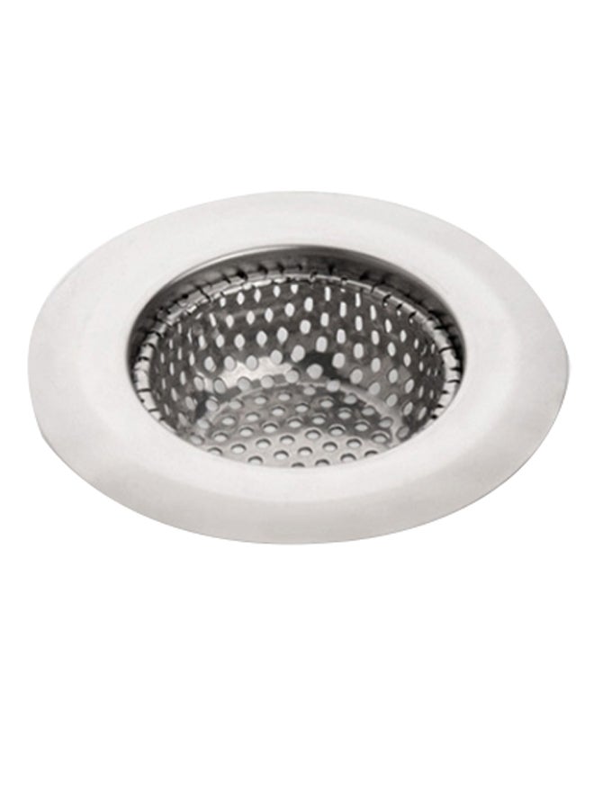Generic Wide Edge Sink Filter Floor Drain Cover Silver 9 x 9cm 