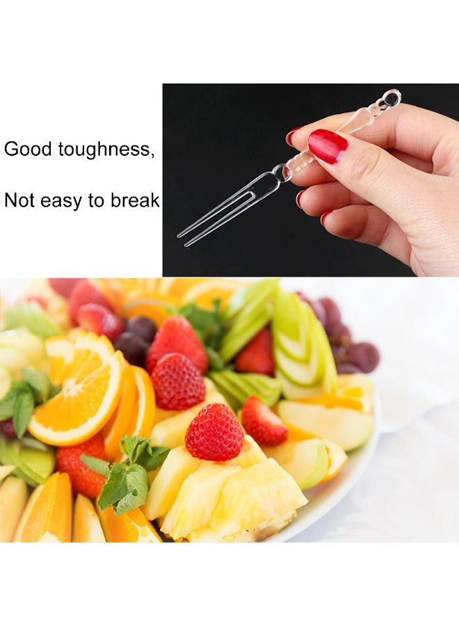 700-Piece Mini Transparent Disposable Fork Silver 25 x 20 x 10centimeter - Image 4