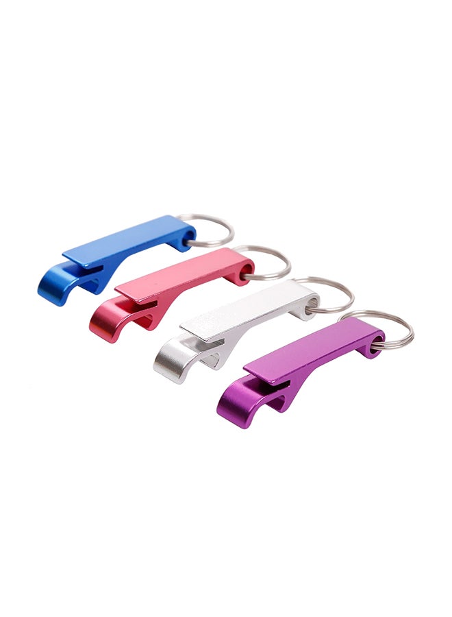 5 PCS Aluminum Wine Bear Bottle Opener Ring Keychain Key Chain, Random Color Delievery Multicolour 12 x 12 x 10cm - Image 1