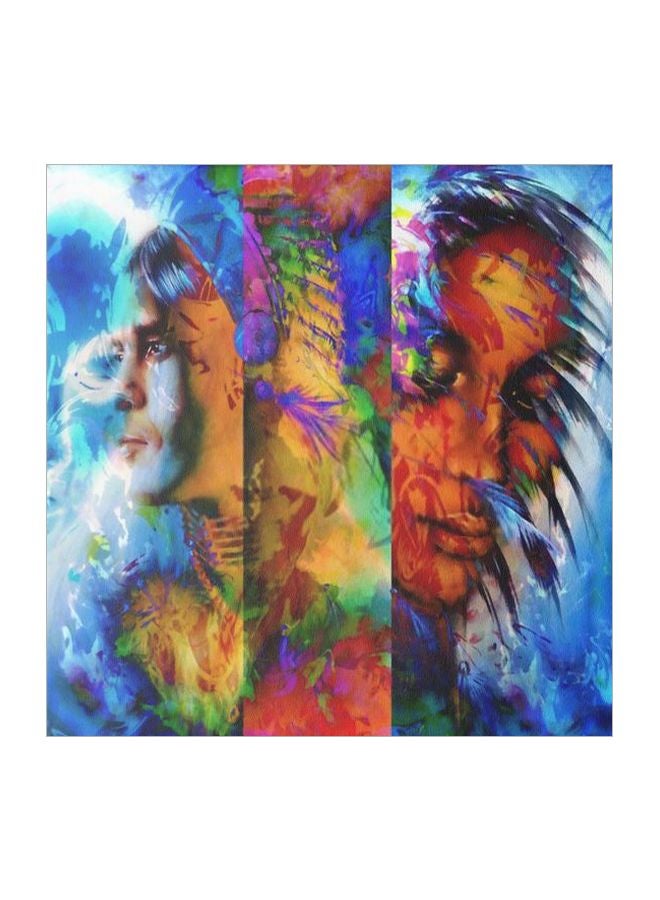 Decorative Canvas Wall Painting With Frame Multicolour 30x30cm