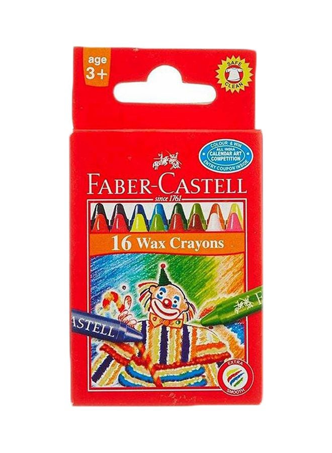 16-Piece Wachsmallkreiden Wax Crayon Set Multicolour