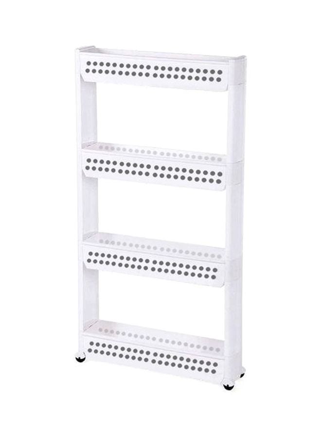 Almasa 4-Tier Storage Rack White 54.5x13x72.5cm 