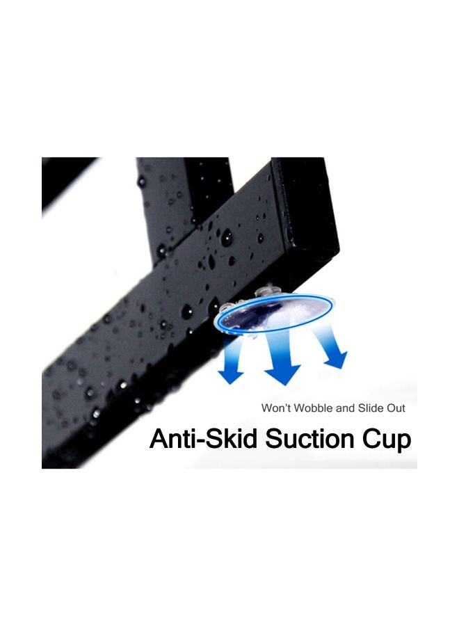 Stainless Steel Dish Drainer Rack Black 65x32x52cm - Image 5