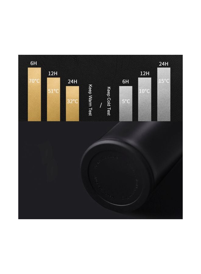 Stainless Steel Water Bottle Black 500ml - Image 4