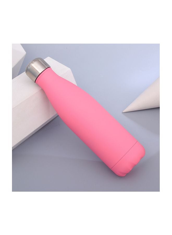 Generic - Stainless Steel Water Bottle Rose Pink 26.5x7centimeter - Image 1