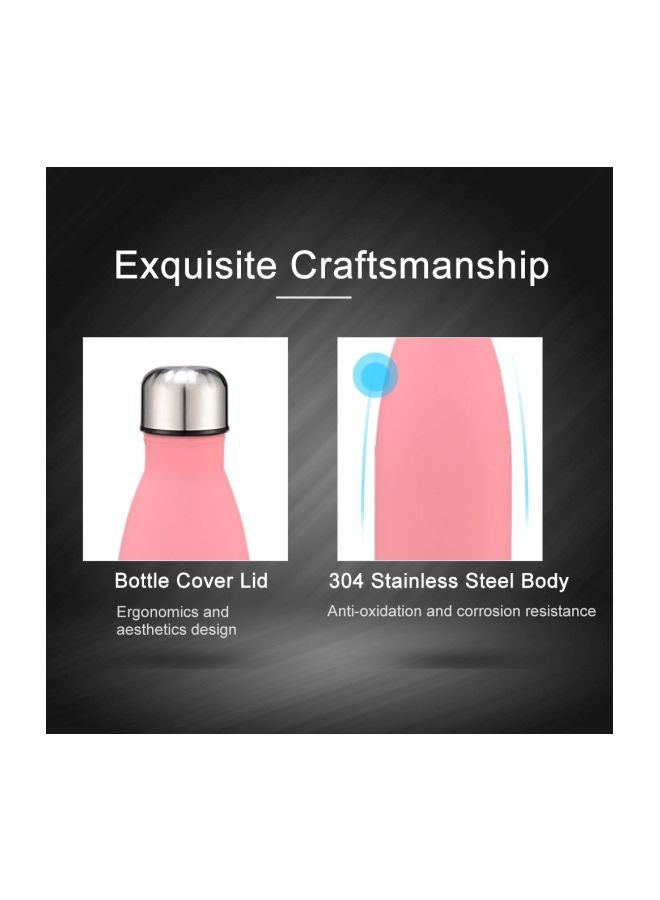 Generic - Stainless Steel Water Bottle Rose Pink 26.5x7centimeter - Image 1