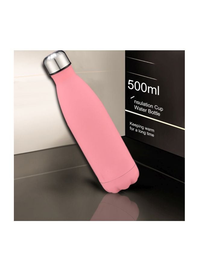 Generic - Stainless Steel Water Bottle Rose Pink 26.5x7centimeter - Image 1