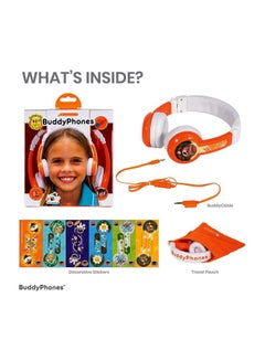 Explore Foldable Kids Headphones With Mic Orange - v1592040247/N38573208A_3