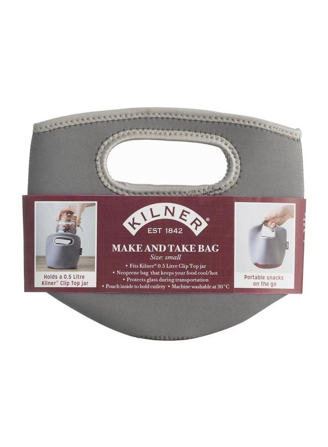 Kilner Make And Take Bag Grey 17x20x3cm - Image 1
