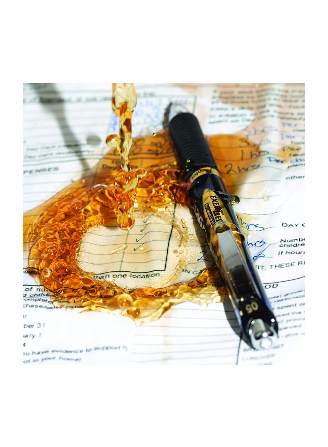 Pentel 12-Piece Energel Permanent Ink Pen Blue/Silver - Image 3