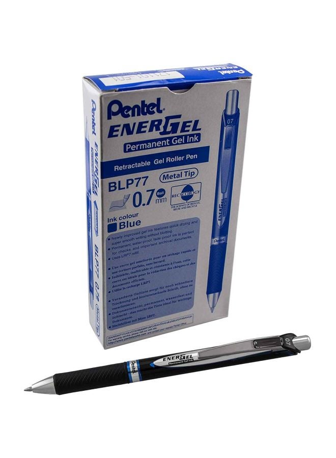 بنتل طقم أقلام إنرجل حبر جل ثابت مكون من 12 قطعة أزرق - Image 1