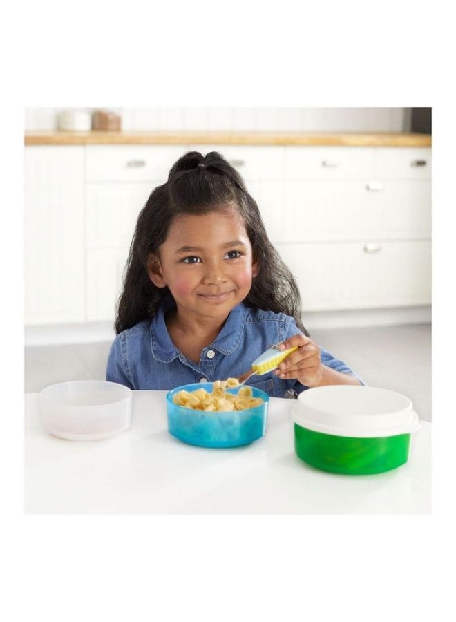 Skip Hop 3-In-1 Smart Serve Zoo Themed Non-Slip Bowl With Lid  - Image 3