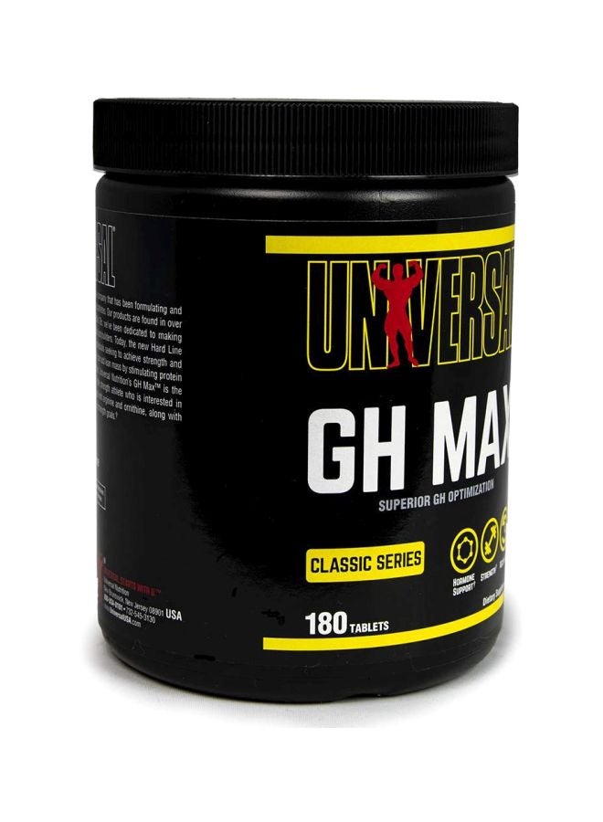 يونيفرسال نيوتريشن - GH Max، تحسين هرمون النمو بشكل فائق، السلسلة الكلاسيكية، 180 قرصًا - Image 1