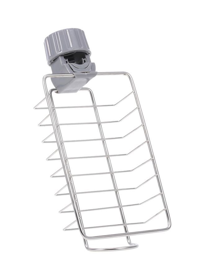 Stainless Steel Faucet Sponge Holder Silver/Grey 190x110x40mm  - Image 2