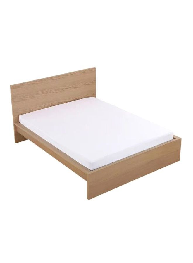 Fabienne - Fitted Sheet Cotton White 200x160centimeter - Image 1