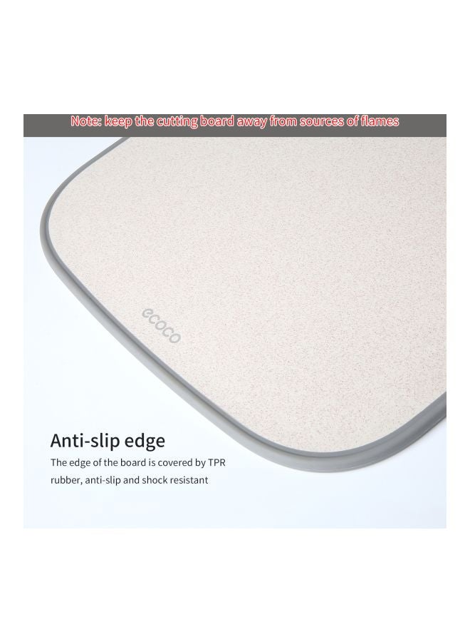 ecoco Plastic Cutting Board Beige/Grey 14.56x10.03x0.35centimeter  - Image 5