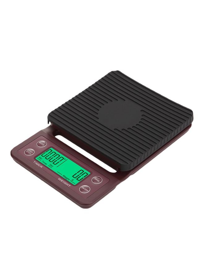 Digital Kitchen Scale Brown 19.5x13x2.8cm  - Image 1