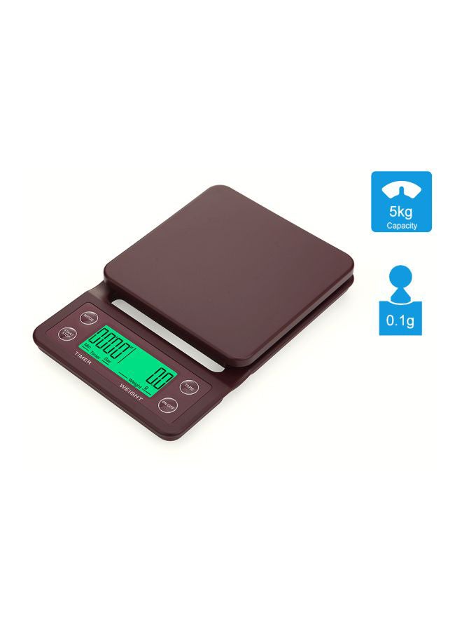 Digital Kitchen Scale Brown 19.5x13x2.8cm  - Image 3
